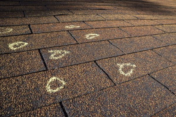 Hail Damage Roof Inspection in Sheboygan
